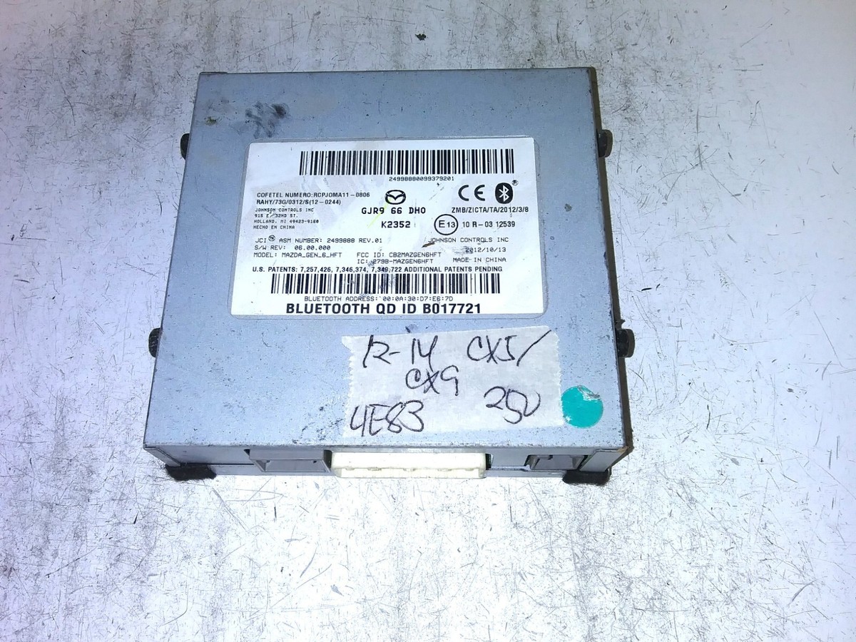 2012-2014 Mazda CX-5 or CX-9 bluetooth blue tooth module GJR9 66