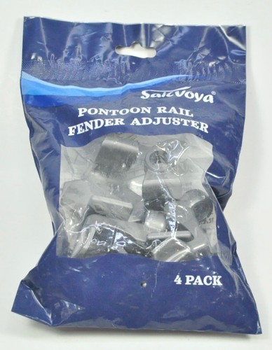 4 PACK PONTOON BOAT RAIL FENDER HANGER ADJUSTER SQUARE TUBE RAILS CLIP BUMPERS