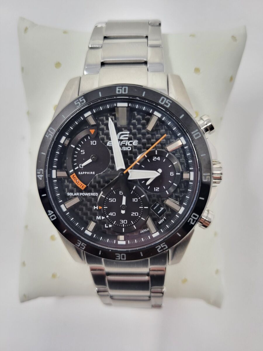 CASIO EDIFICE CARBON Fiber SOLAR POWER CHRONOGRAPH WR 100M CASIO EDIFICE CARBON Fiber SOLAR POWER CHRONOGRAPH WR 100M