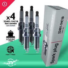 4PC'New 22401-1HC1B Ignition Spark Plug REA12WMB4 For 12-20 Versa Note 1.6L 1.8L