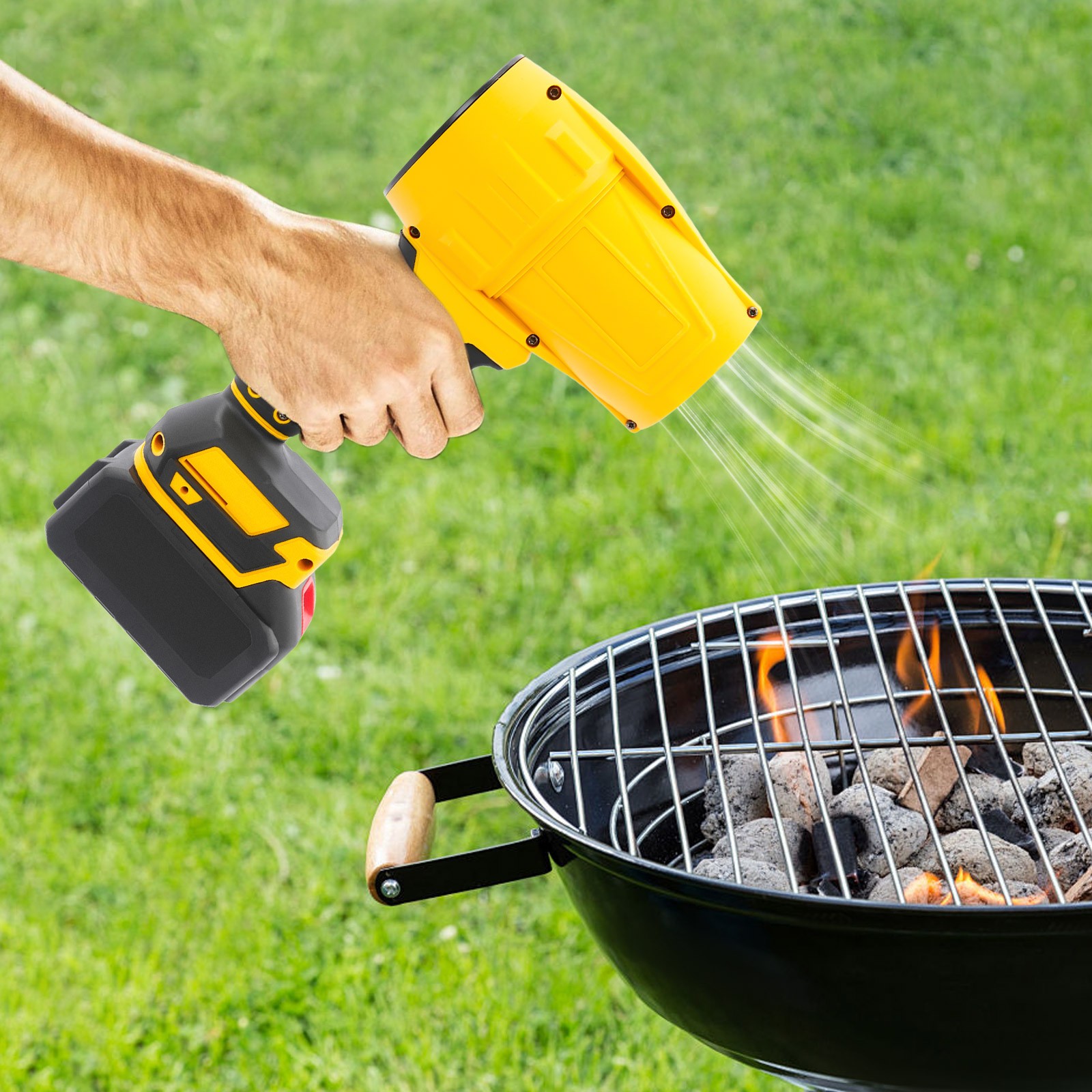 450w Portable Dust Cleaner, Outdoor Handheld Blower 21000rpm Leaf Blower