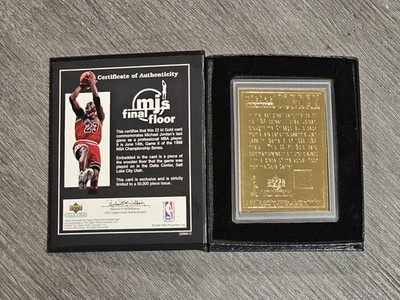 UPPER DECK CHICAGO BULLS ゴールド版 Michael Jordan Chicago Bulls Upper Deck MJs Final Floor 22kt Gold