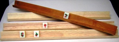 Mahjong Racks. Holz. 4er Set. Normalgröße.
