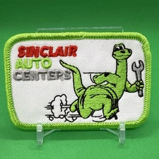🔥 Sinclair Auto Centers Gasoline Iron-On Patch Dino Oil Gas Station Rat Fink