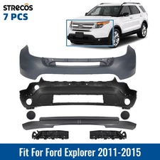 Front Bumper Cover Assembly Complete Kit For Ford Explorer 2011-2015 Primed