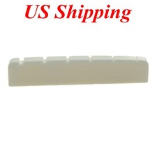 43mm Pure Bone Nut Slotted Guitar Bone Nut for Les Paul Guitar 43x6x8.5mm