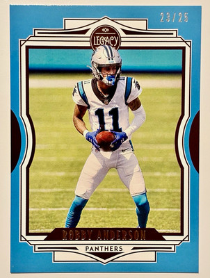 2021 Panini Legacy Robby Anderson Indigo Parallel /25 Carolina Panthers #31 SP