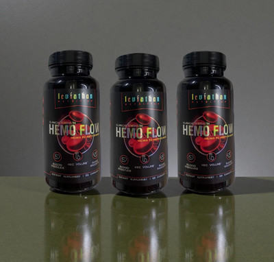 3Pcs Leviathan Nutrition Hemo Flow Supplement Nattokinase with forNitric Oxide