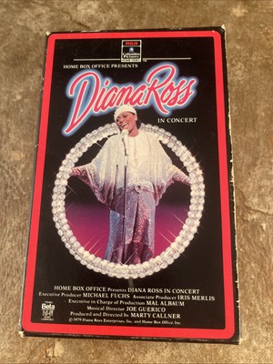 Diana Ross in Concert  Betamax - Beta Tape 1982  Music