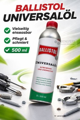 BALLISTOL Universalöl 500ml Flasche Kriechöl Rostschutz Pflegeöl Schmiermittel