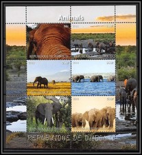 2011/ djibouti Bf éléphant - éléphants neuf ** MNH animaux animals