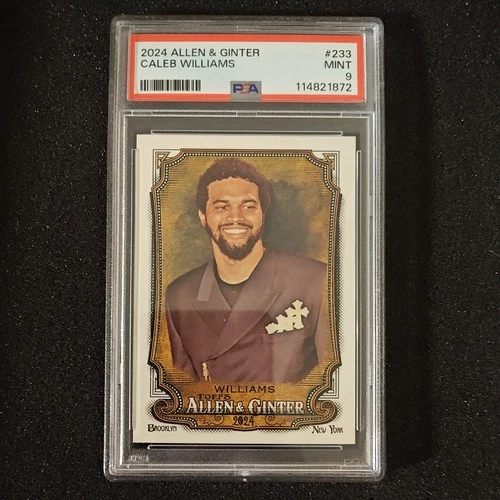 2024 Topps Allen & Ginter Caleb Williams RC PSA 9 Mint Bears QB #233 PSA 9