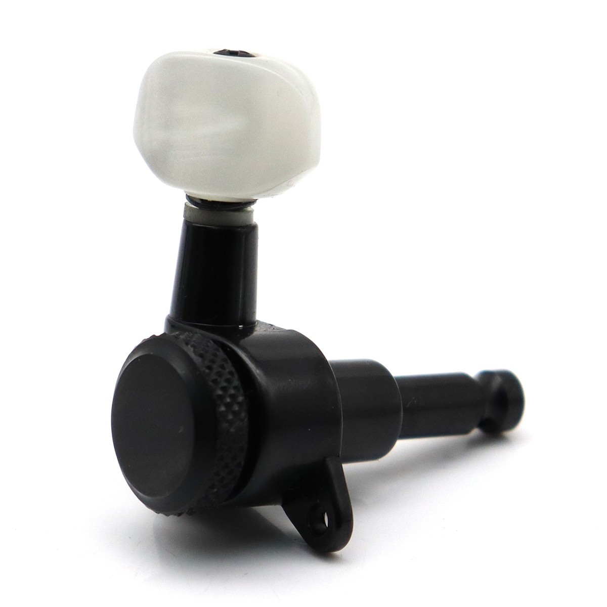 Wilkinson 6R Guitar Locking Tuning pegs Pearl Buttons Machine Heads JNP7 Black