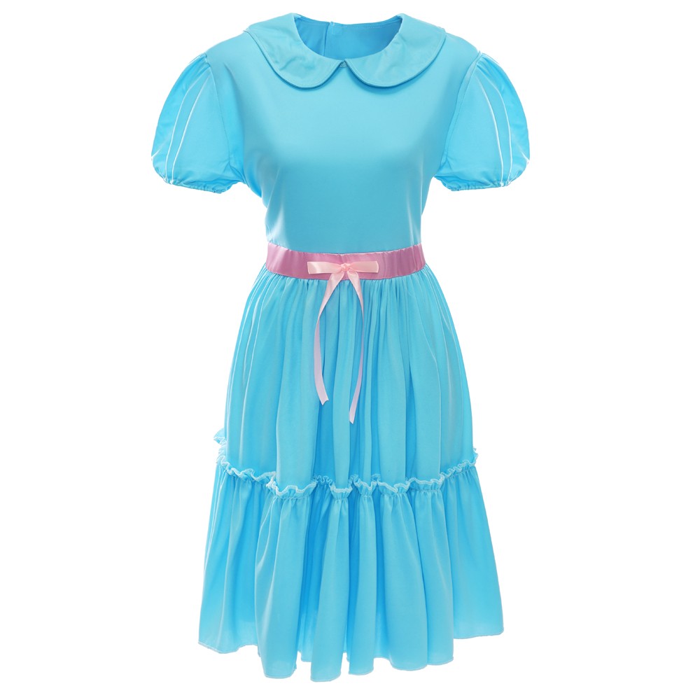 SHINING GHOST TWIN SISTER HALLOWEEN FANCY DRESS COSTUME DRESSES SOCKS FACE PAINT image 2
