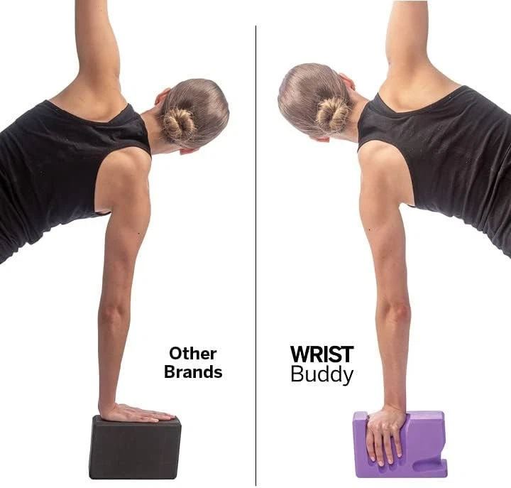 ЗАПЯСТЬЕ Buddy® Блоки для Йоги 2 Упаковки | Уменьшает и Предотвращает Боль в Запястье, Улучшает Com - Изображение 4 из 4