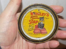 Vintage Wrigley?s Mineral Scouring Soap Tin Tip Tray