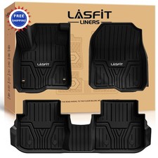 Floor Mats for Honda CR V 2026-2023 All Weather TPE Custom Fit Anti Slip Black