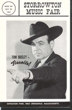 Fiorello! Tom Bosley Storrowton Music Fair program 7/23 1962