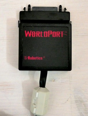 US Robotics Worldport PCMCIA Modem / mit Kabel und Stecker