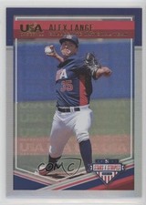 2018 USA Baseball Stars & Stripes Longevity Gold Team Logo 2/25 Alex Lange 0c6