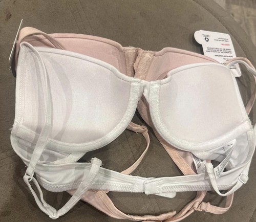 Hanes Mädchen 2er Pack Bügel Flexiwire BH Rosa/Weiß 30A Brandneu T-Shirt Weich - Bild 7 von 7