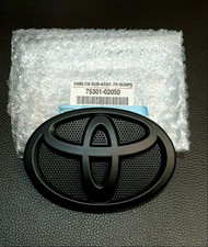 09-13 Toyota Corolla Front Grille Emblem Badge Matte Black 2009-2013 Logo
