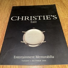 Christie’s East Entertainment Memorabilia December 5 2000 Catalog 