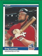 1984 Fleer - Greg Luzinski #69 Chicago White Sox 