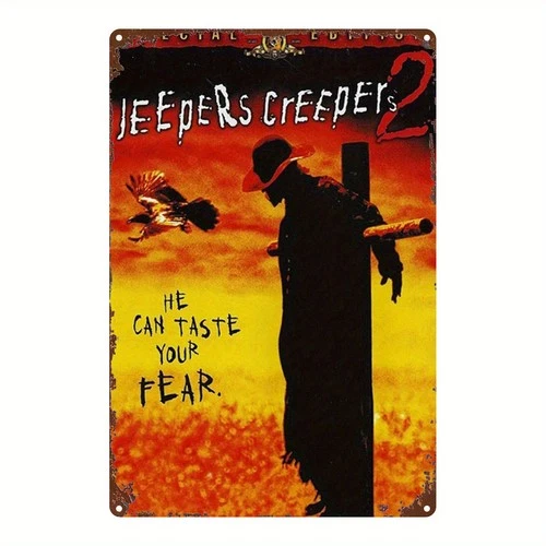 Jeepers Creepers 2 Poster Featuring Vintage Tin Metal Signs Home Décor 8x12