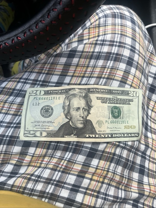 20 dollar bill fancy serial number