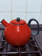 Rare EUC Vintage Tomato Teapot gas kettle with ( no whistle ) Copco Red Enamel
