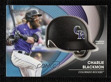 2022 Series 2 Batting Helmet Commemorative Relics Blue Charlie Blackmon 00em
