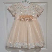 Girls Princess Dress Birthday Wedding Crewneck Sleeveless Tulle Dresses 2T