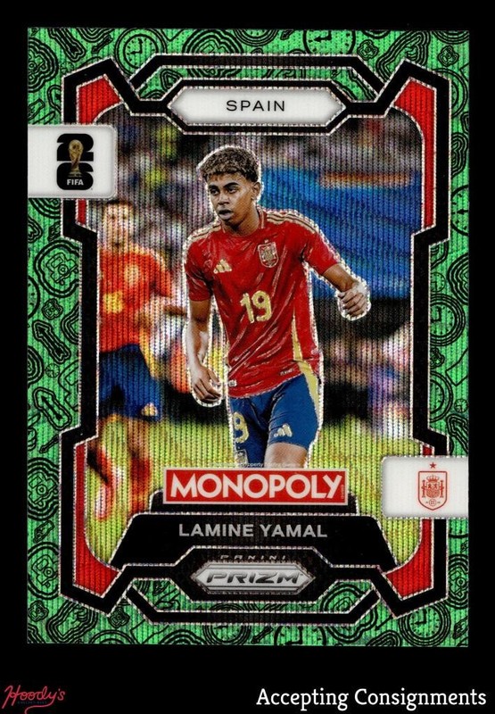 2026 Panini Prizm Monopoly World Cup Four Corners Green Wave Lamine Yamal