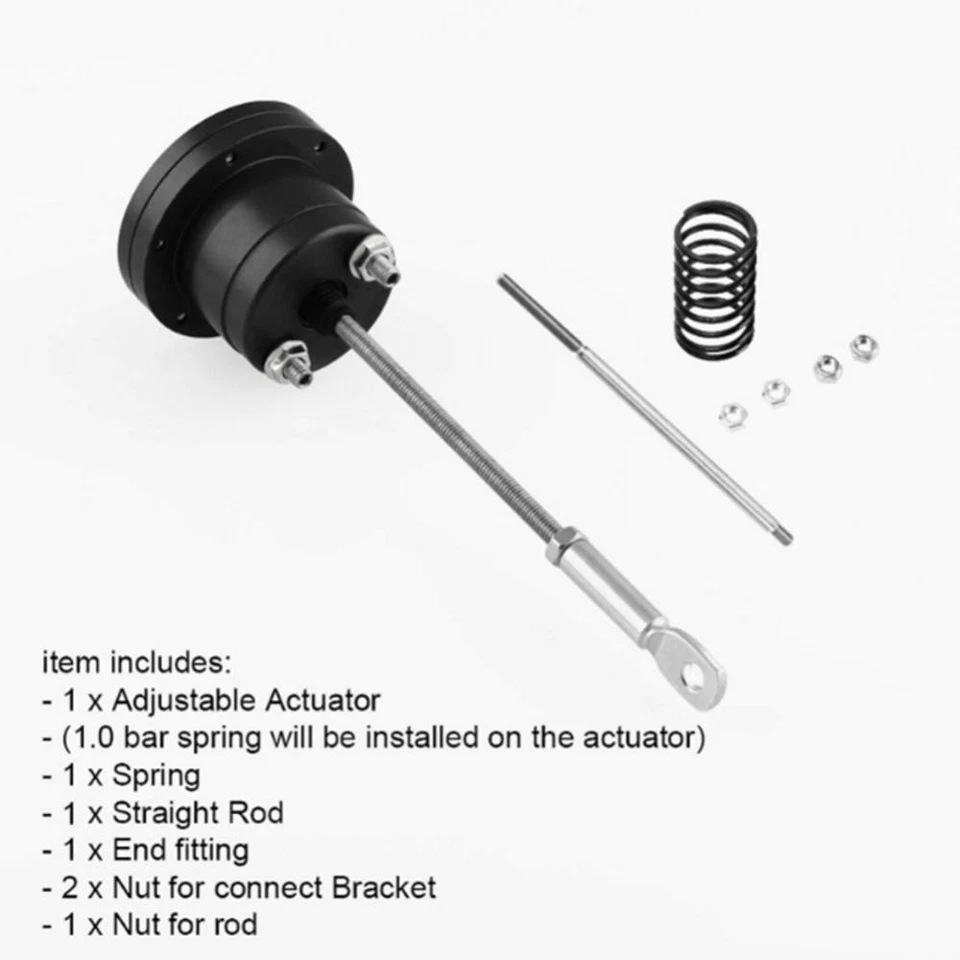 Turbo Adjustable Wastegate Actuator 150mm 0.5 bar Universal Aluminum Alloy Foto 4 de 4