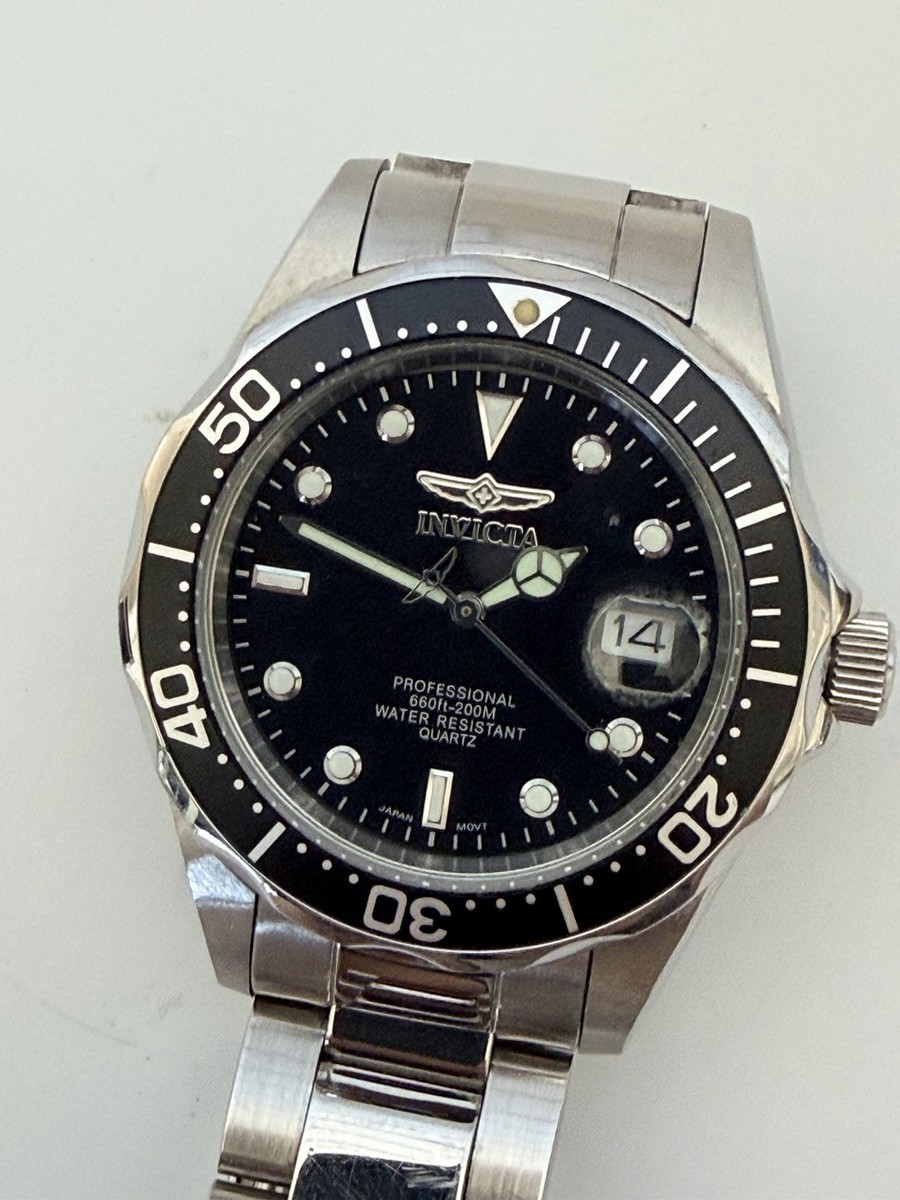 Invicta Pro Professional Diver 8932A Stainless 37mm Black Bezel