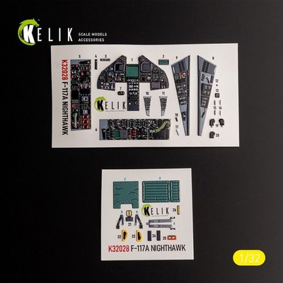 Lockheed F-117A - Type 2 interior 3D Decal (for Trumpeter model kit) 1:32 K32028