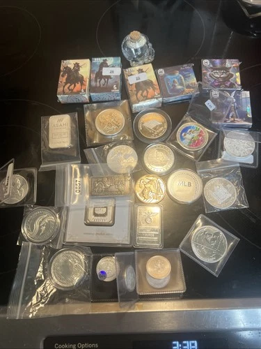 silver bullion ,bars and rounds lot 20 OZ