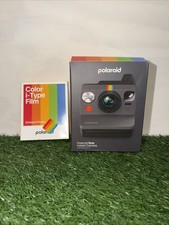 Polaroid Now 3rd Generation I-Type Instant Film Camera - Black - With 13 Photos