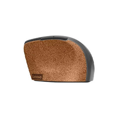 Lenovo Go Natural Cork Wireless Ergonomic Mouse 2.4 GHz - Storm Grey