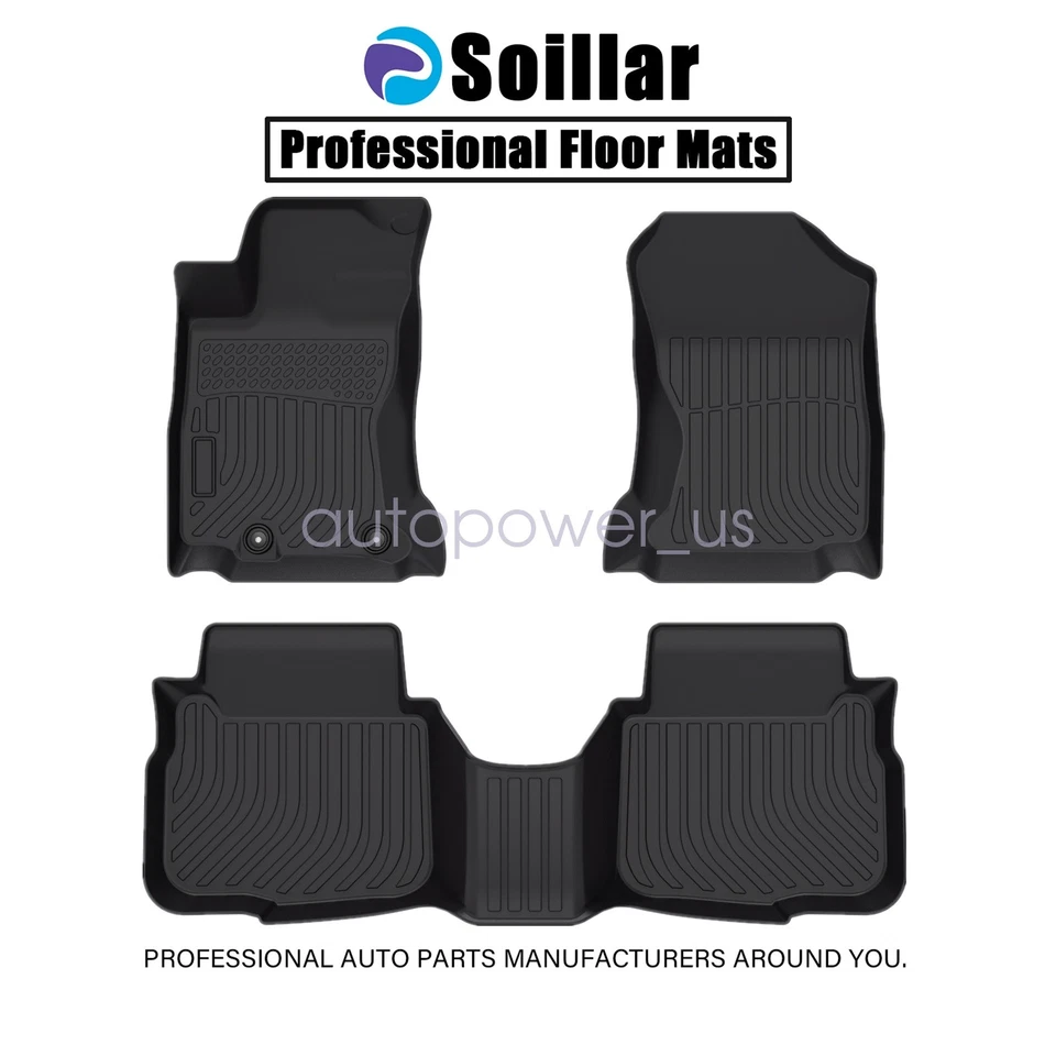TPE Floor Mats For 2020-2024 Subaru Legacy / Outback 1st & 2nd Row Floor Liners - Image 2 of 4