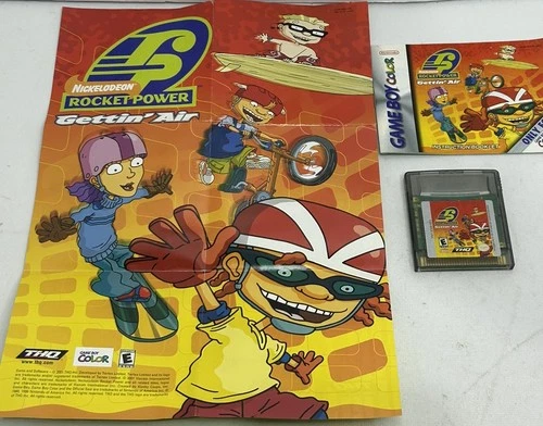Rocket Power Gettin' Air Nintendo GameBoy Color -with Manual And Poster