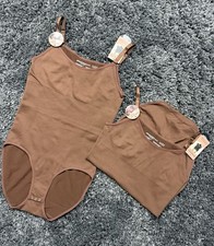 NEW 2 LOT Shapermint Essentials All Day Every Day Scoop Neck Bodysuit Brown XL