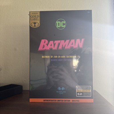 McFarlane DC Multiverse Batman RIP Zur-En-Ahh Black Light Gold Label NIB