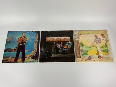 Elton John 3 LP Lot: Don't Shoot Me, Caribou, Goodbye Yellow Brick Road