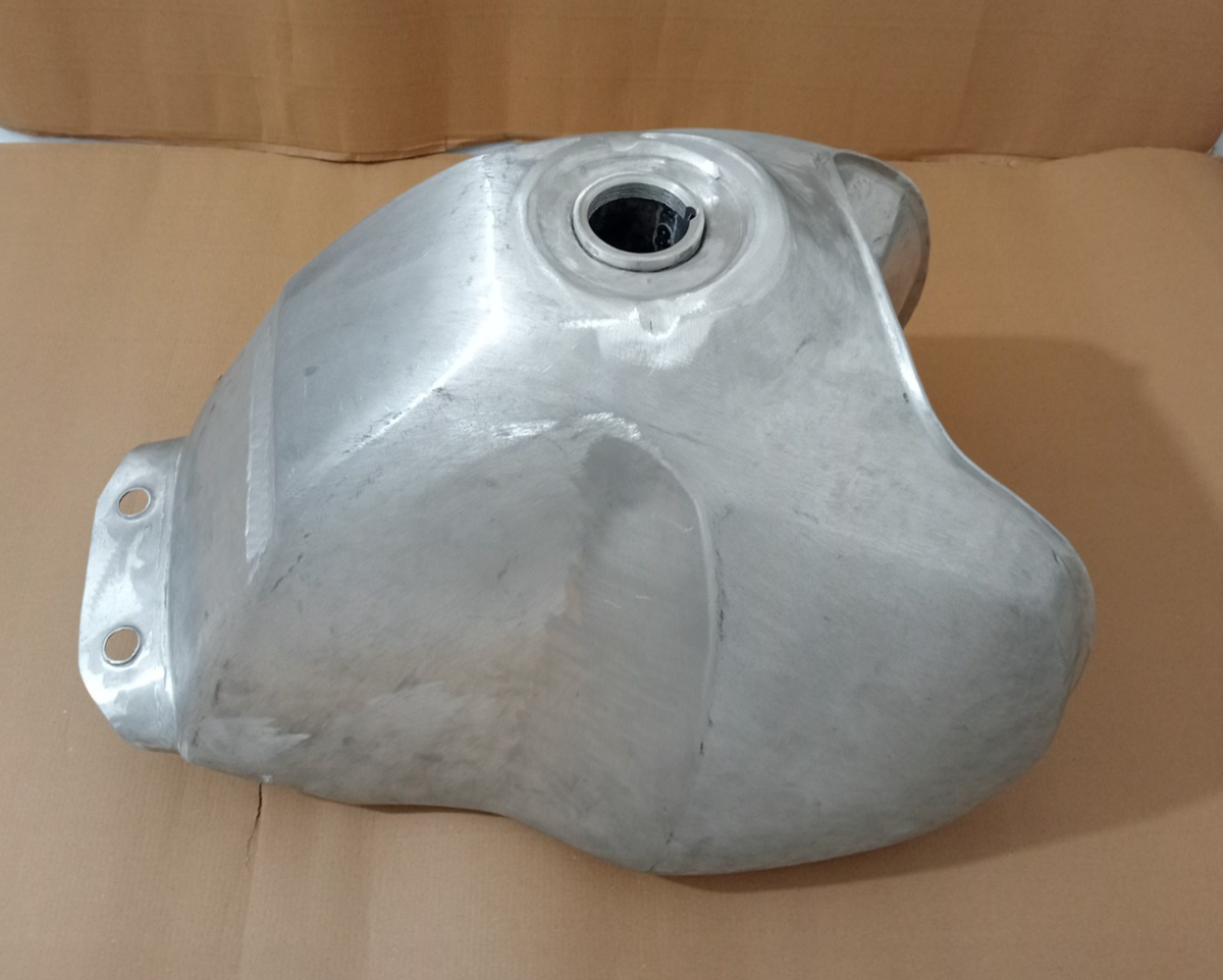 Honda XL 600LMF Paris Dakar 1986 Raw Steel Fuel Gas Petrol Tank