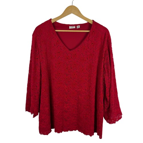 Women’s Plus Size Kathie Lee Velour Shirt Size 22W/24W