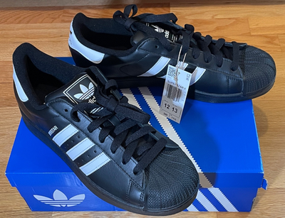 Adidas Originals Superstar II Sneaker Mens JI0079 - black, Size 12