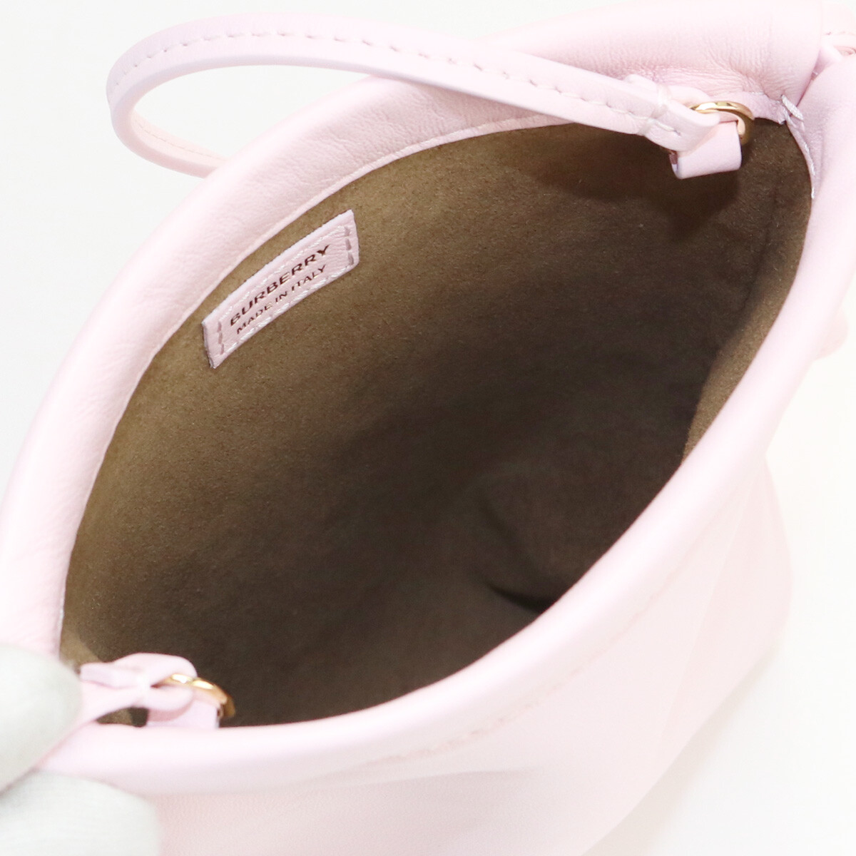 BURBERRY ミニポシェット 8030365【ランク：A】 BURBERRY 8030365 Mini pochette Diagonal shoulder bag leather