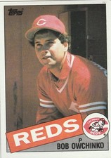 FREE SHIPPING-MINT-1985 (REDS) Topps #752 Bob Owchinko
